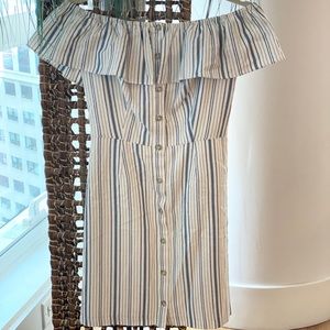 Wayf Off the Shoulder Ruffle Dress